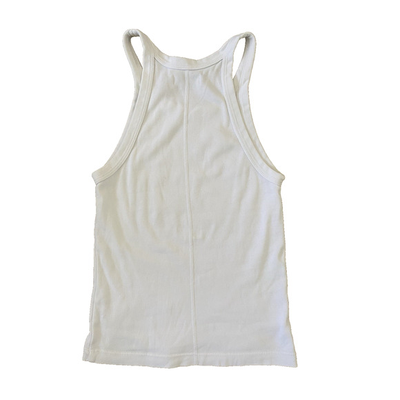 Rowan Women's Pruitt 100% Cotton White Racerback Tank S Minimalist Casual USA - Picture 3 of 9